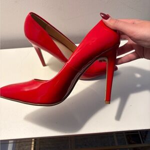 Elegant Red Stiletto Heels